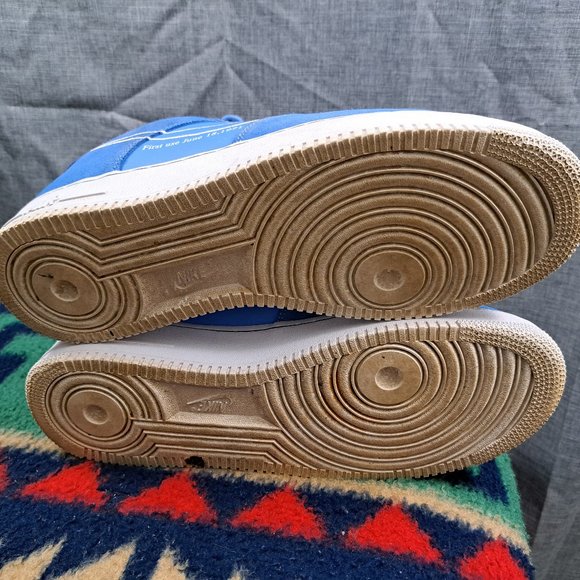 %Nike Air Force 1 ‘07 LV8 University Blue White Mens 12  A 23 - Picture 6 of 16